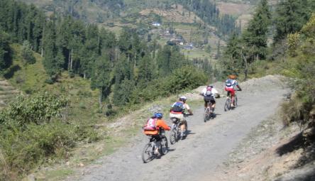 Mountain biking