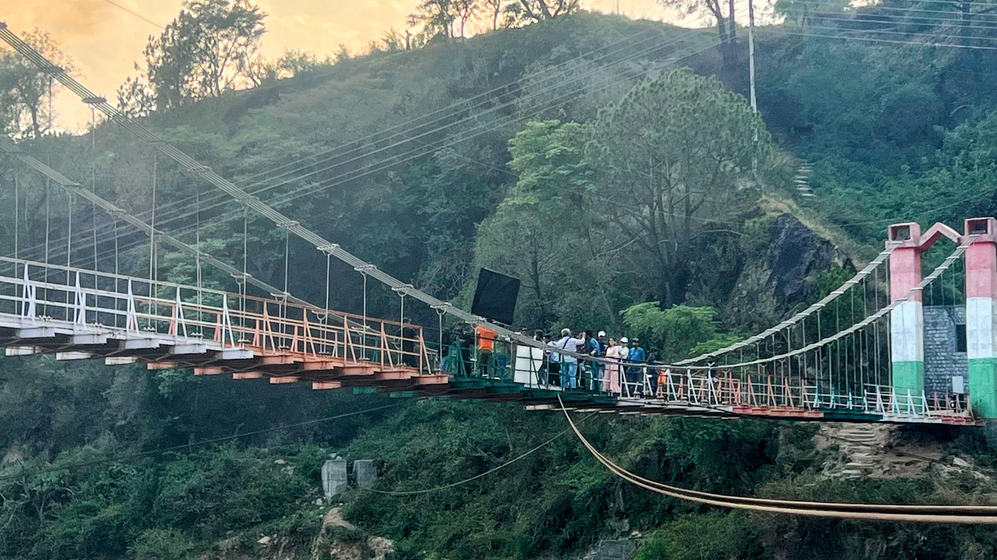The Gulab production on a bridge in Palampur