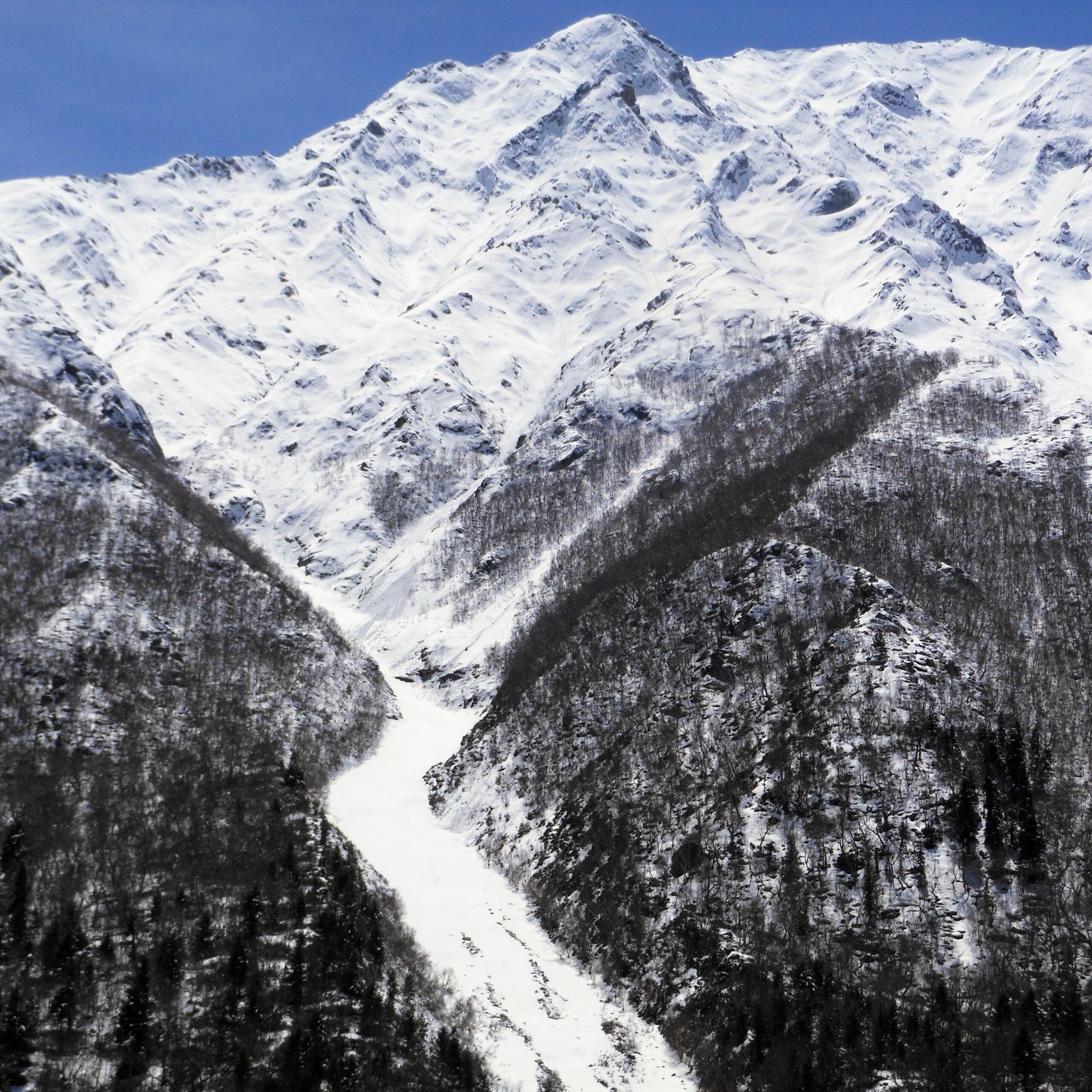 glacier at mastrang sangla valley kinnaur corridor