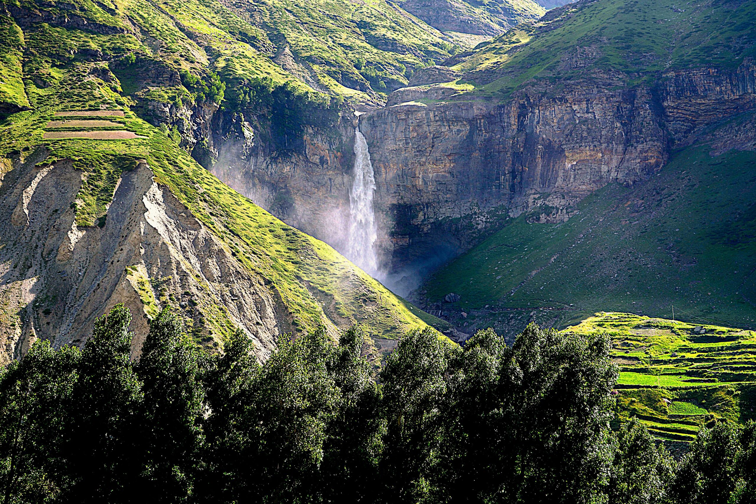 palamdhara also known as sissu waterfall lahaul inrahi films