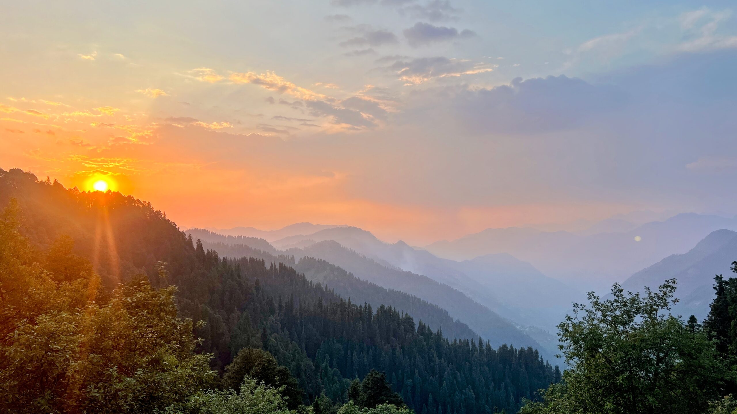 sunset from jalori pass inrahi films